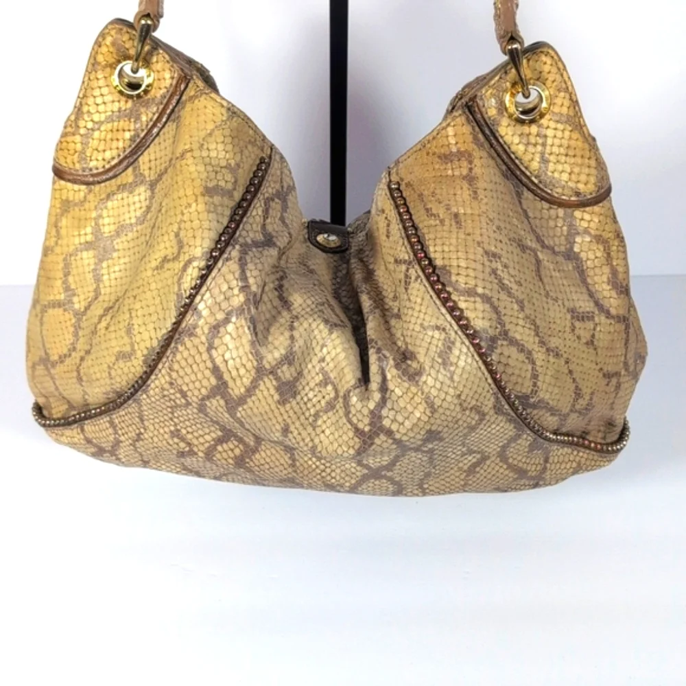 Henri Bendel Snake Skin Hobo Bag